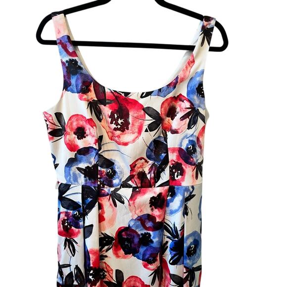 Luxe by Carmen Dress Women's 10 Floral Sleeveless‎  Colorful (g98) - Picture 4 of 6